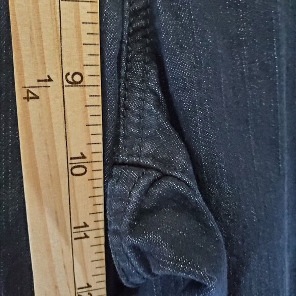 Christopher & Banks Jeans Womens Size 10 Black Embellished Pockets Stretch Slim - Picture 6 of 12